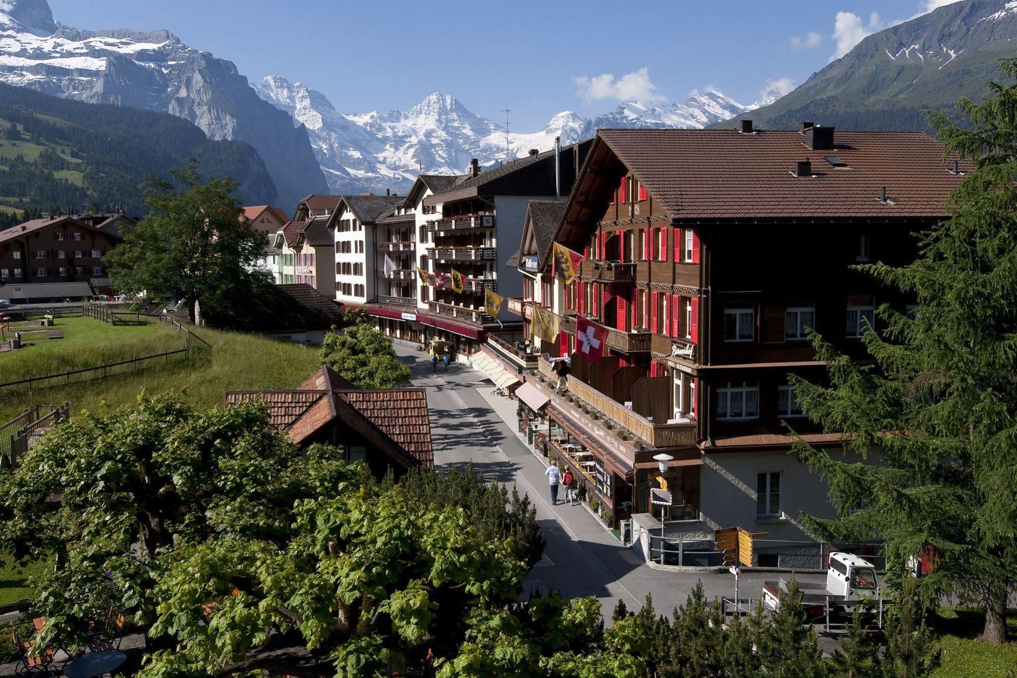 Swiss Lodge Hotel Bernerhof Wengen Esterno foto